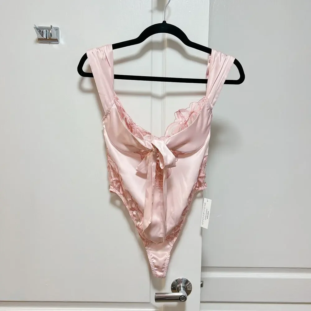 For love & Lemons Pink Hallie Teddy Size S - Picture 7 of 7